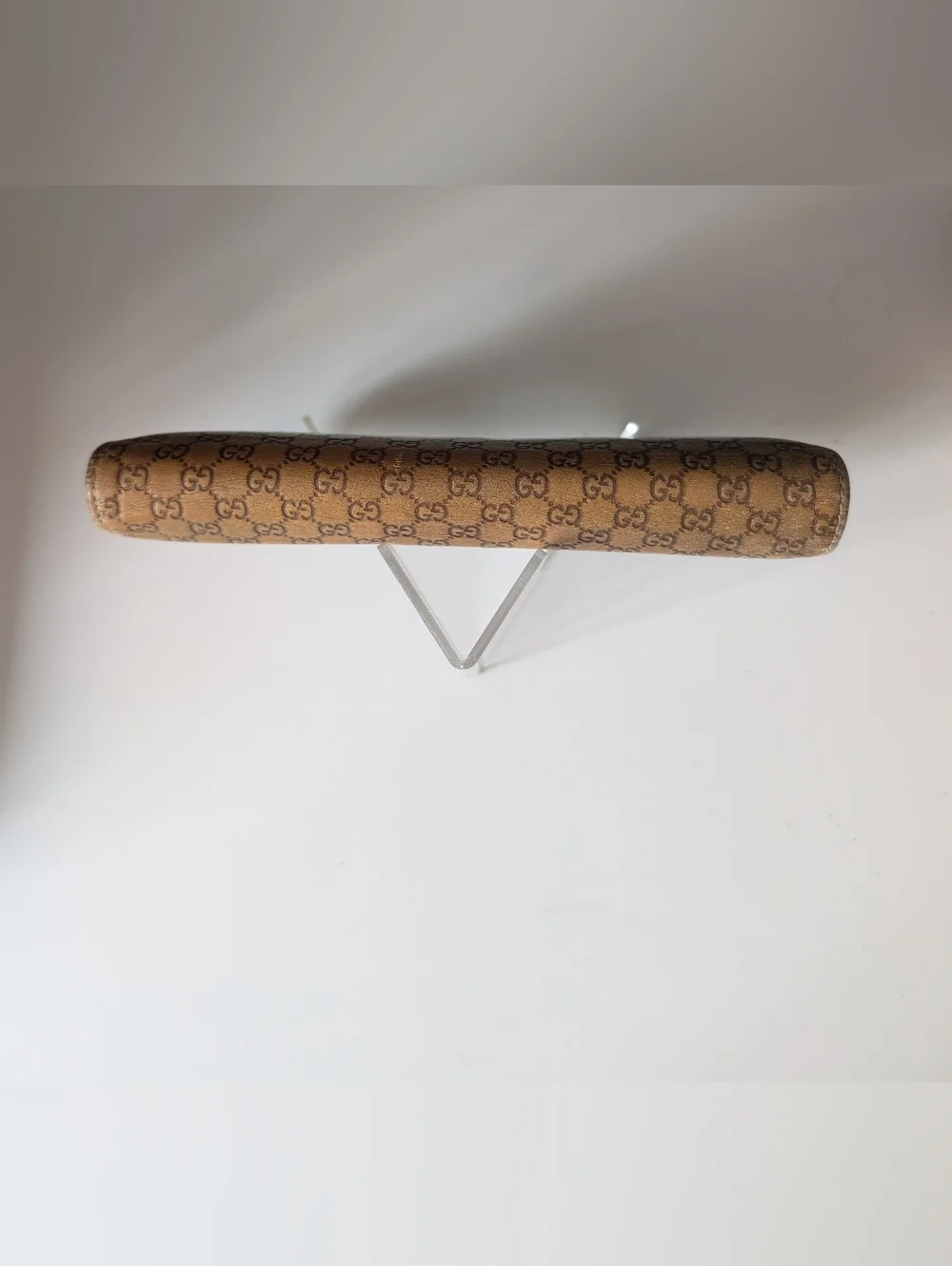 Gucci Guccissima Micro Gold Metallic Long Snap Wallet